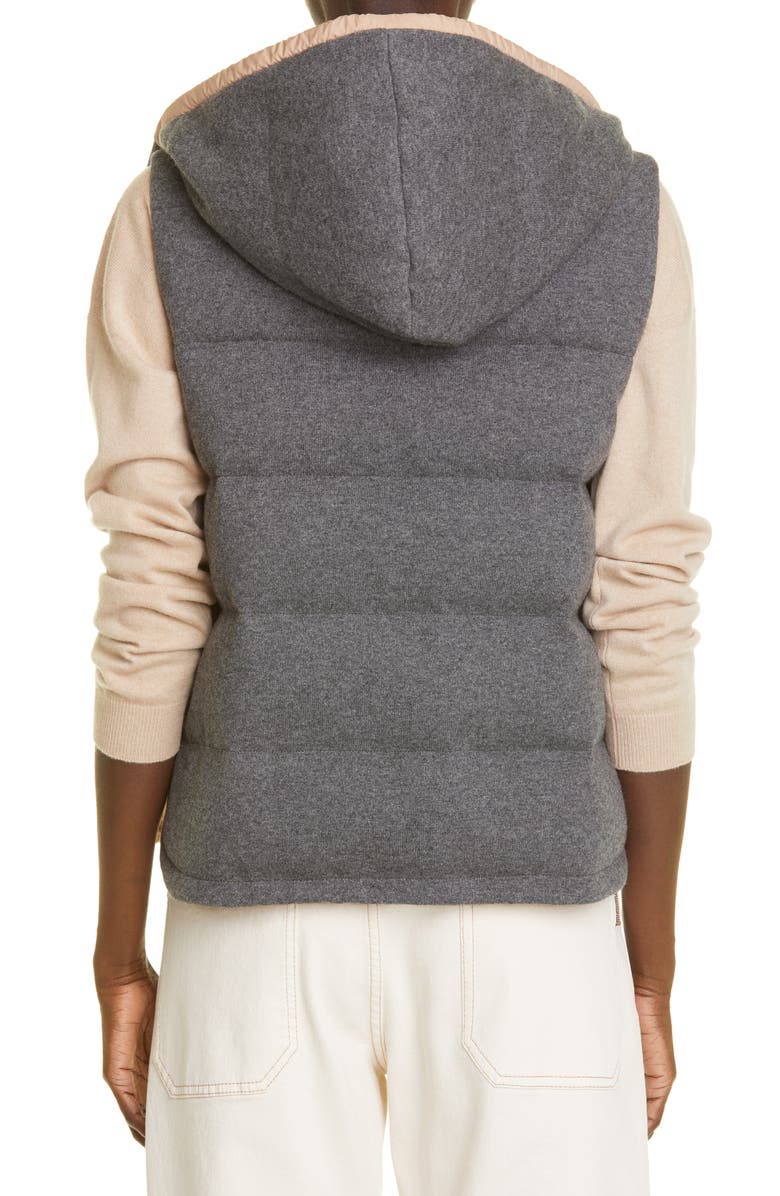 Brunello Cucinelli Reversible Down Puffer Vest, Alternate, color, 