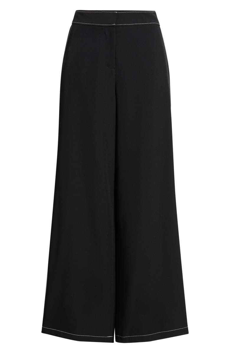 Tahari ASL Wide Leg Pants, Main, color, Black White
