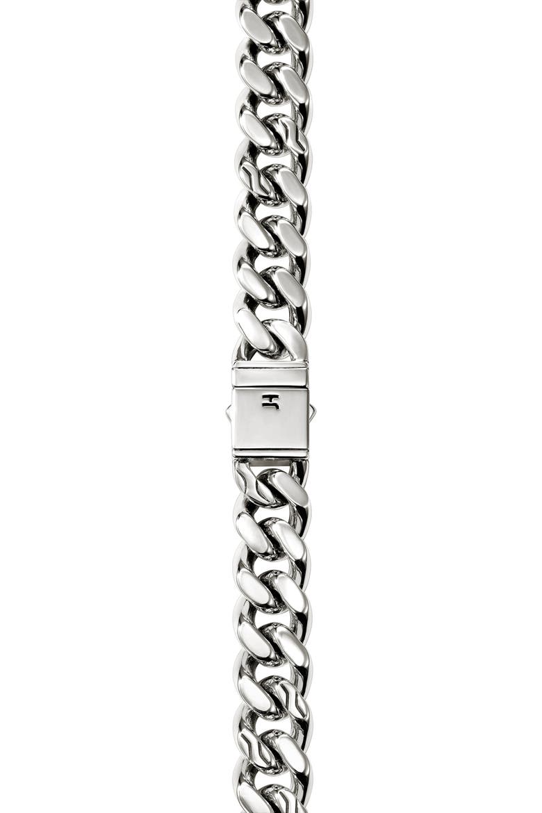 Curb Chain Necklace, 11mm, Alternate, color, STERLING SILVER