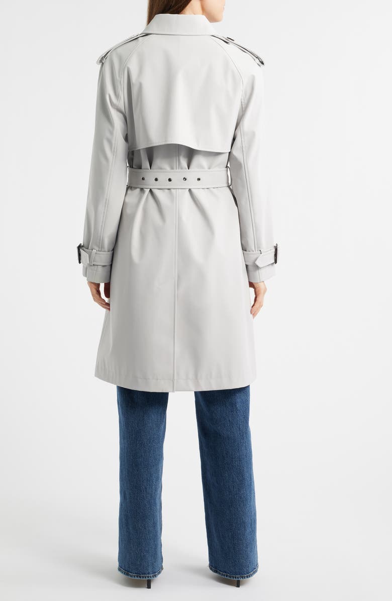 BCBG Belted Trench Coat, Alternate, color, Stone