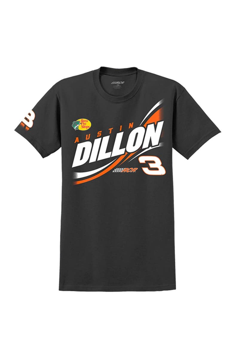 NASCAR Men's Richard Childress Racing Team Collection Black Austin Dillon Lifestyle T-Shirt, Alternate, color, Black