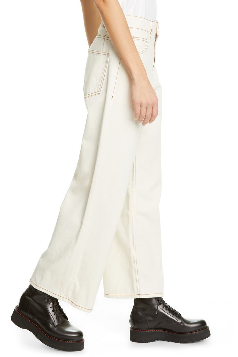 High Waist Ankle Wide Leg Pants, Alternate, color, GLASS