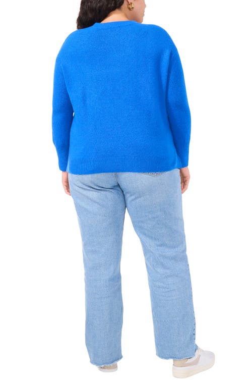 VINCE CAMUTO VINCE CAMUTO RIB TRIM CREWNECK SWEATER