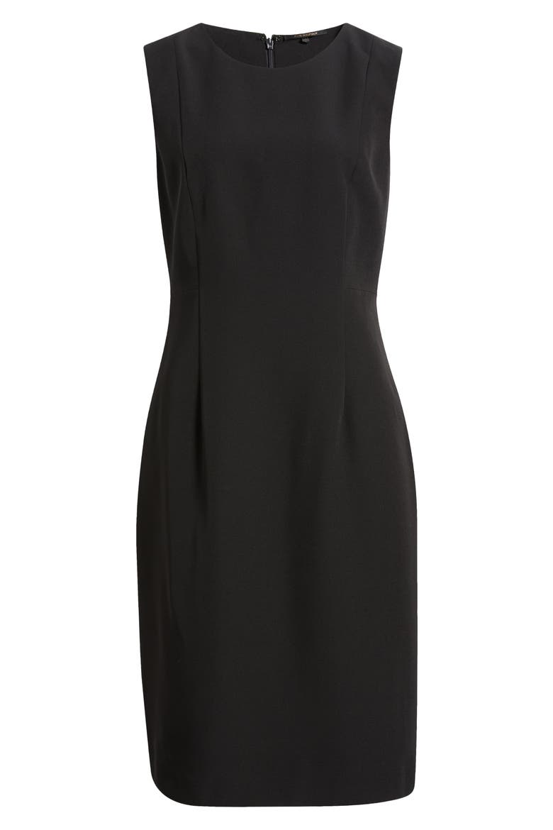 Meridian Sleeveless Sheath Dress, Main, color, BLACK/BLACK
