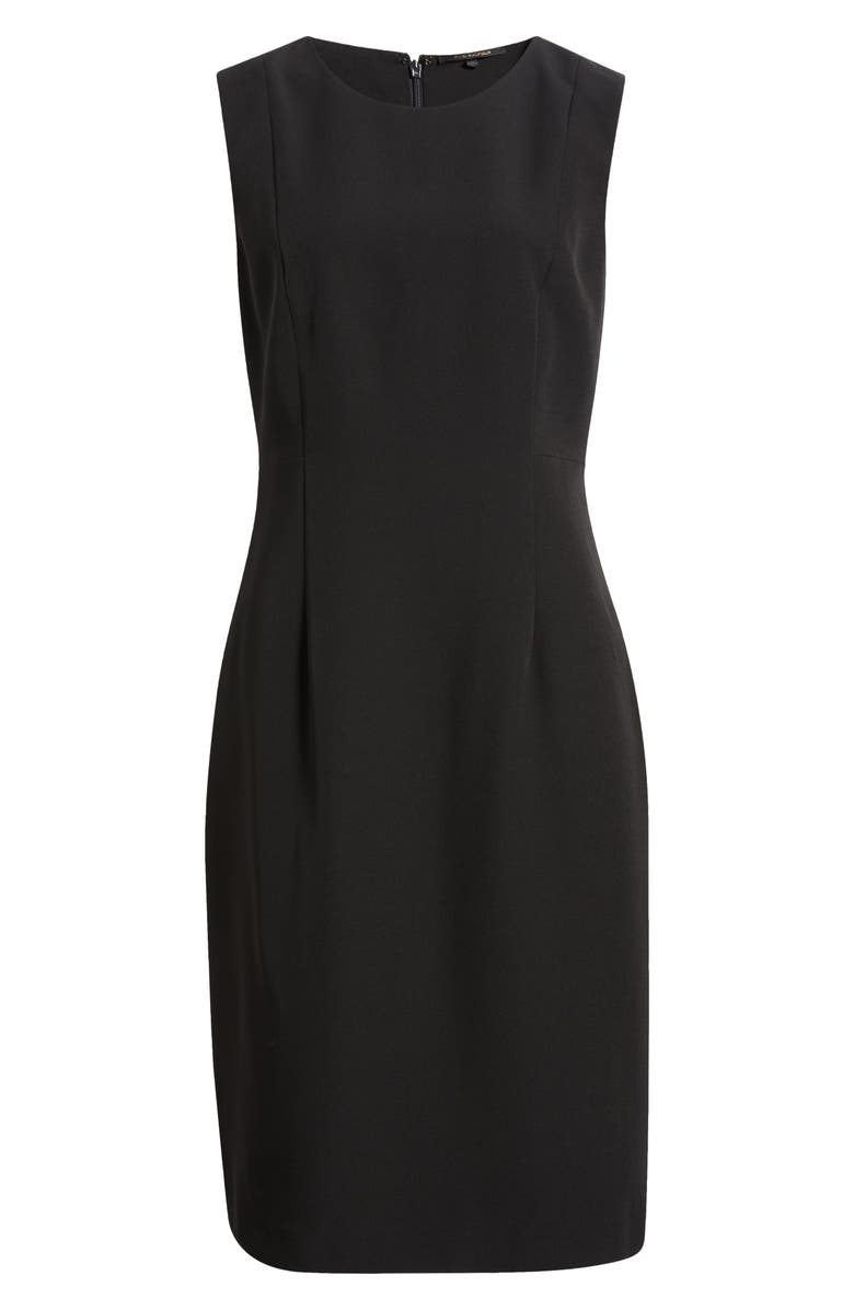 KOBI HALPERIN Meridian Sleeveless Sheath Dress, Main, color, Black/Black