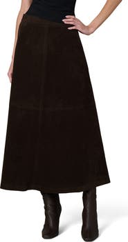 Joe's Tavi Faux Suede Midi Skirt