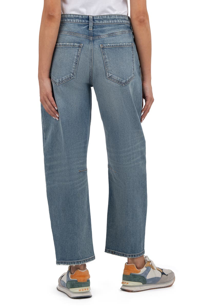 KUT from the Kloth Ashley High Waist Slouchy Barrel Leg Jeans, Alternate, color, Leadership