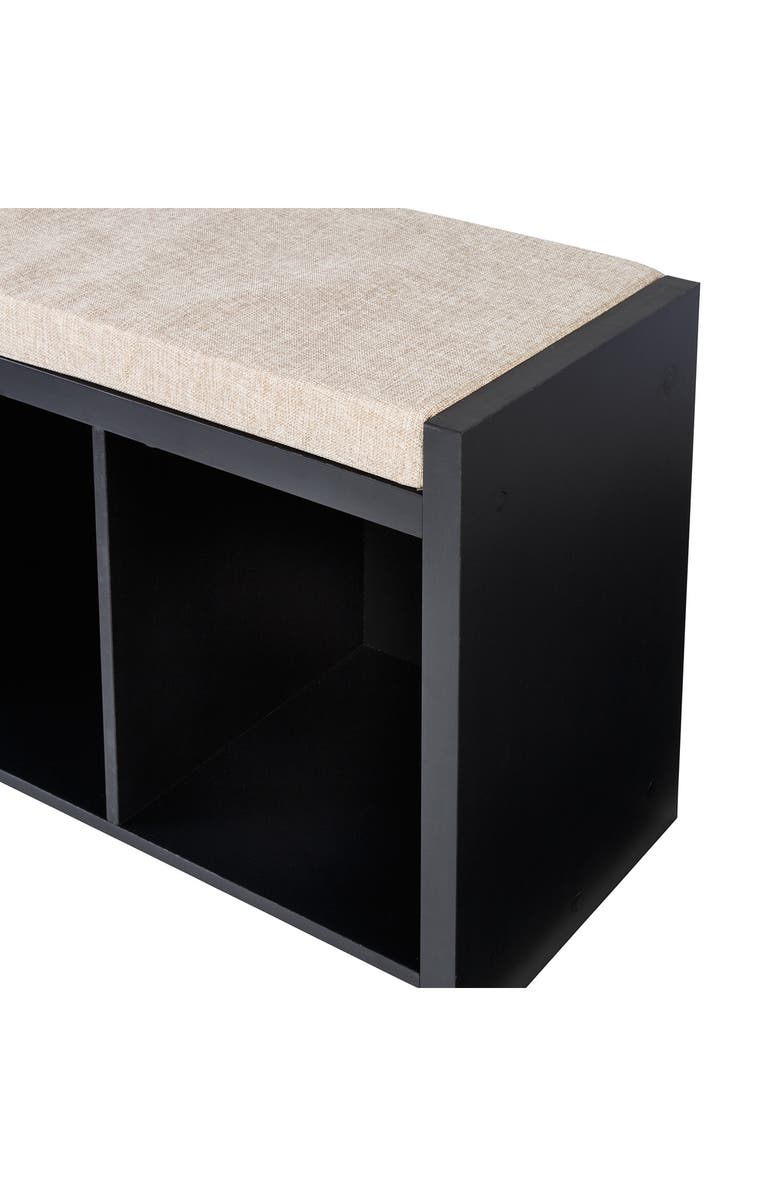 HONEY-CAN-DO 3-Cube Storage Bench, Alternate, color,