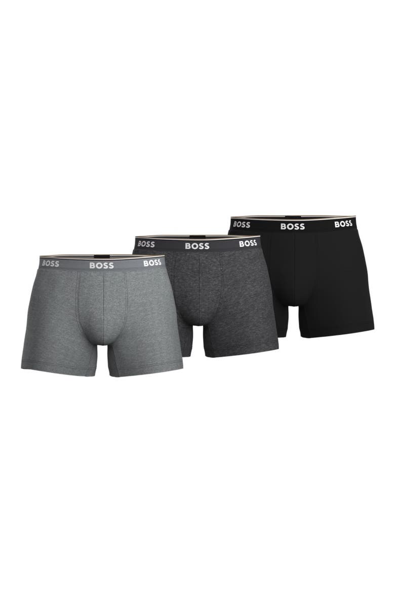 3-Pack Power Stretch Cotton Boxer Briefs, Main, color, OPEN GY