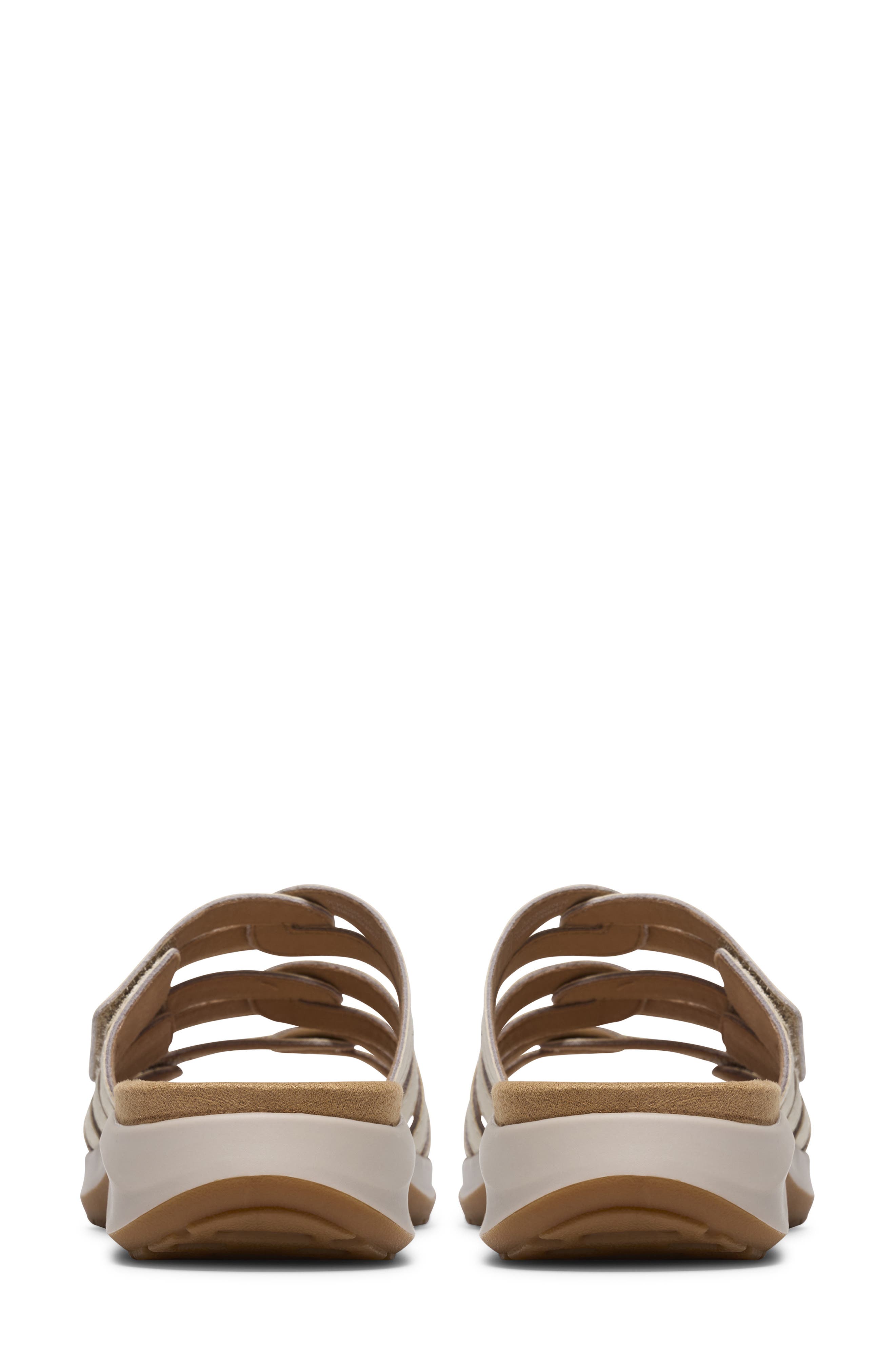 Clarks<sup>®</sup> Maelynn Abby Sandal - Wide Width Available, Alternate, color, Cream Leather