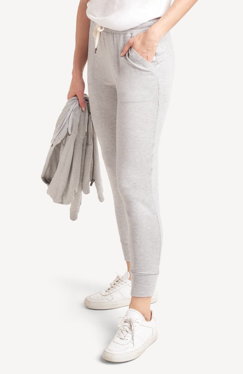Splendid Supersoft Joggers, Alternate, color, Heather Grey
