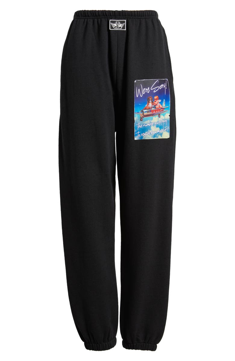 BOYS LIE 1-800 Disconnected Kimmy Cotton Blend Sweatpants, Alternate, color, Black