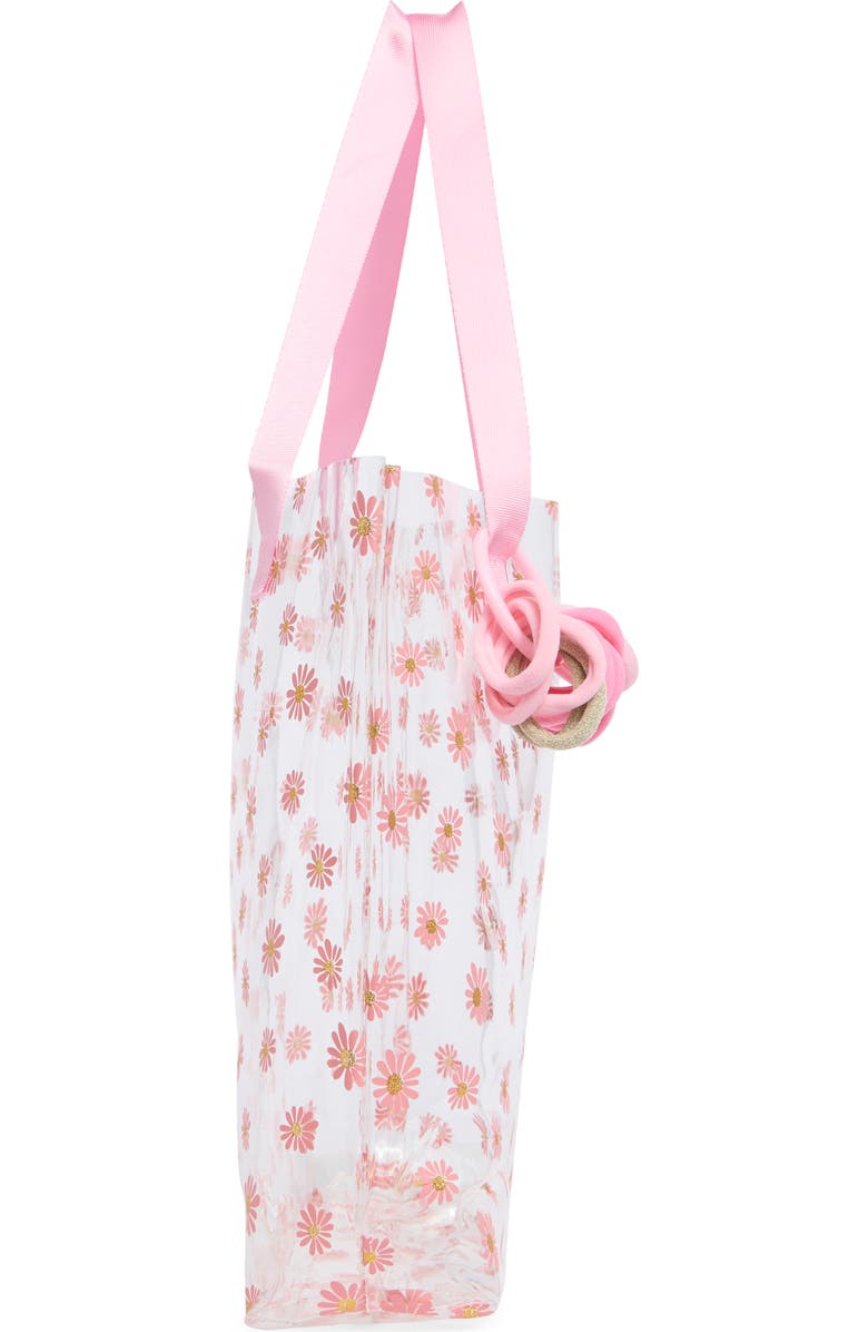 Capelli New York Kids' Glitter Daisy Jelly Tote, Alternate, color, Pink Combo