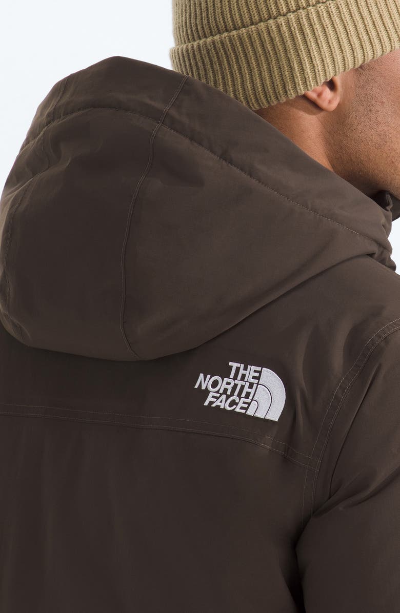 The North Face McMurdo Waterproof 600 Fill Power Hooded Down Parka with Faux Fur Trim, Alternate, color, Smokey Brown