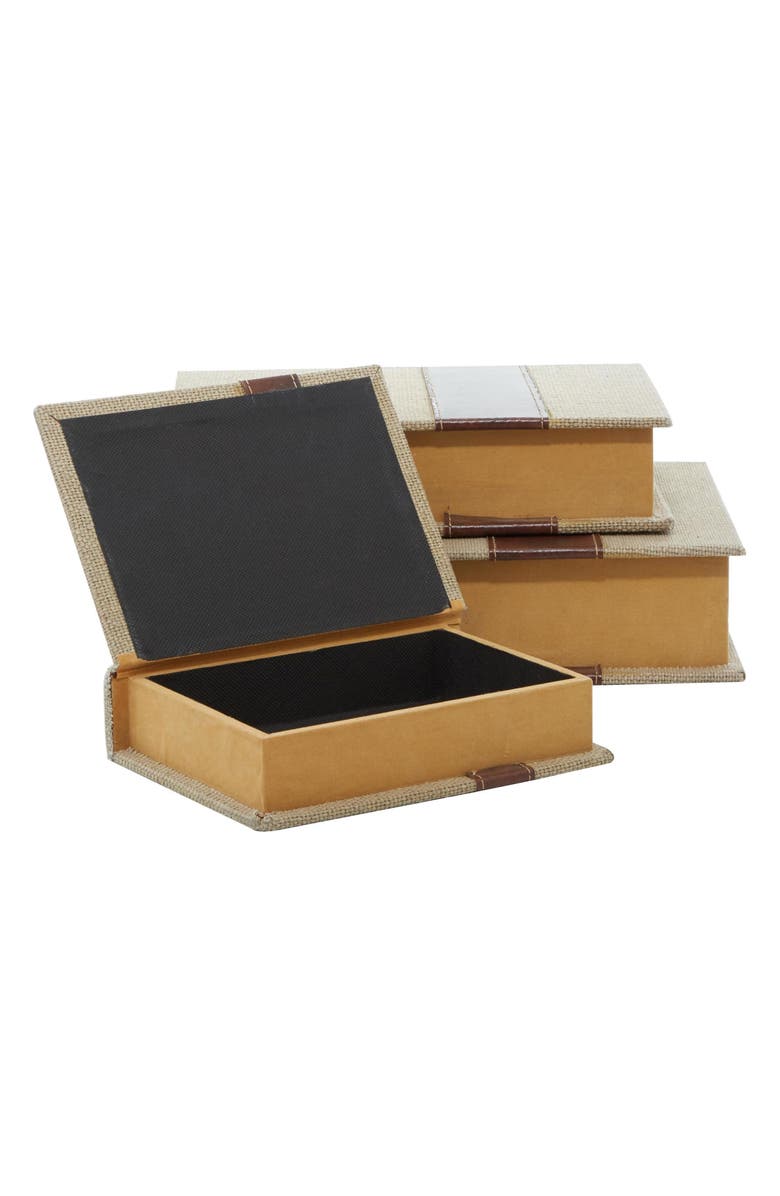 SONOMA SAGE HOME Set of 3 Faux Book Boxes, Alternate, color,