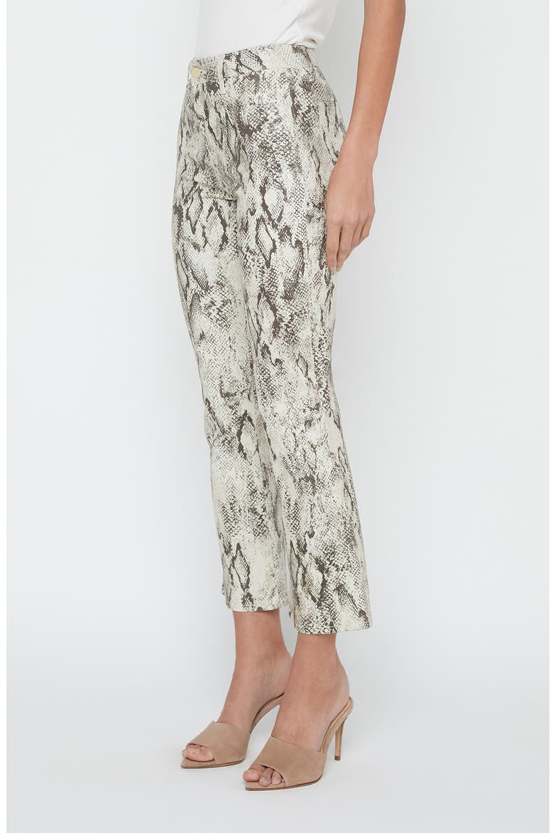 Tati Mico Crop Bootcut Jeans, Alternate, color, TAN MULTI SNAKE COATED