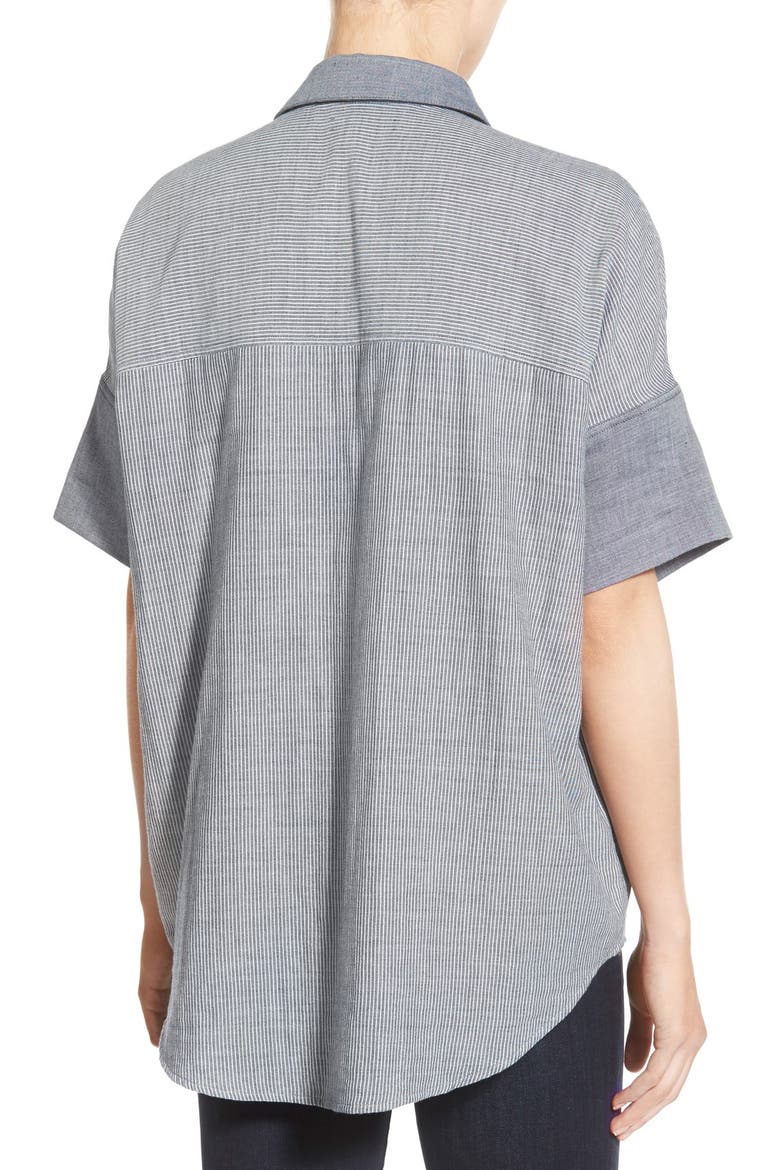 'Courier - Lilydale Stripe' Shirt, Alternate, color, BENGALI INDIGO