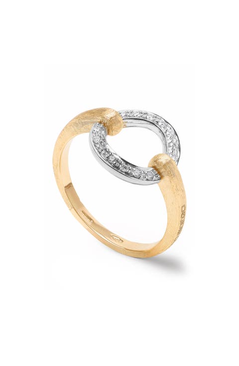 Jaipur Open Circle Pavé Diamond Ring