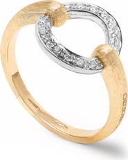 Marco Bicego Jaipur Open Circle Pavé Diamond Ring