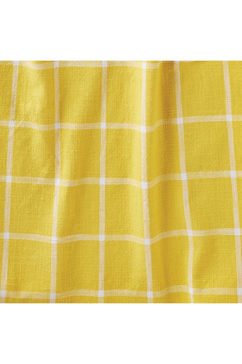 Classic Check Bib Apron Large Pocket Waist Tie Yellow, Alternate, color, Yellow