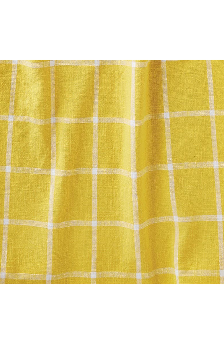 tag Classic Check Slub Bib Apron Large Pocket Waist Tie Yellow, Alternate, color, Yellow