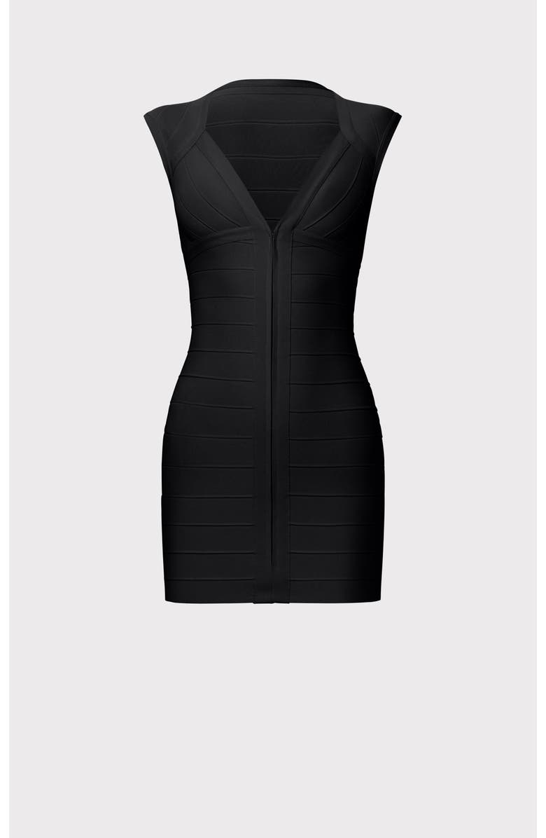 Herve Leger The Red Carpet Dress, Alternate, color, Black