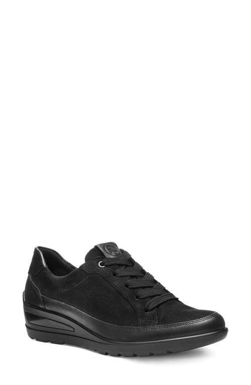 Ara Zamia Wedge Sneaker In Black