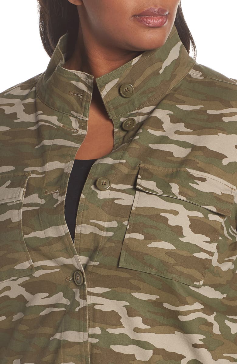 Caslon<sup>®</sup> Camo Print Utility Jacket, Alternate, color, 