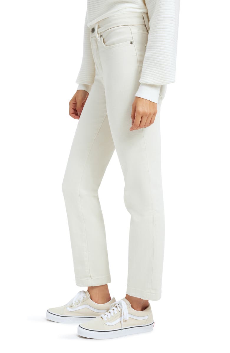 Good American Good Classic High Waist Straight Leg Jeans, Alternate, color, Bone001