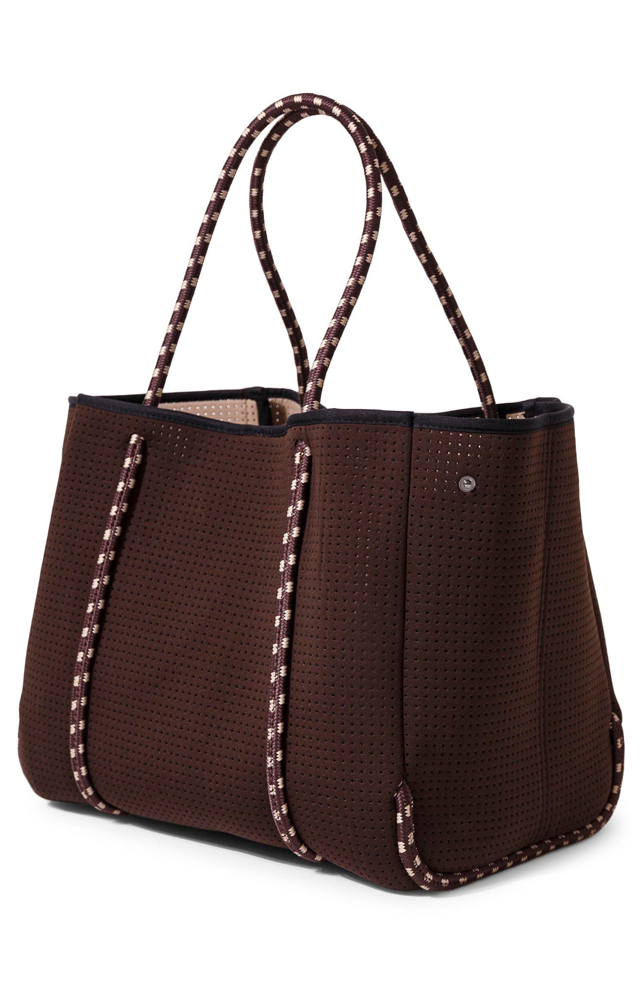 Everyday Neoprene Tote, Alternate, color, DARK BROWN