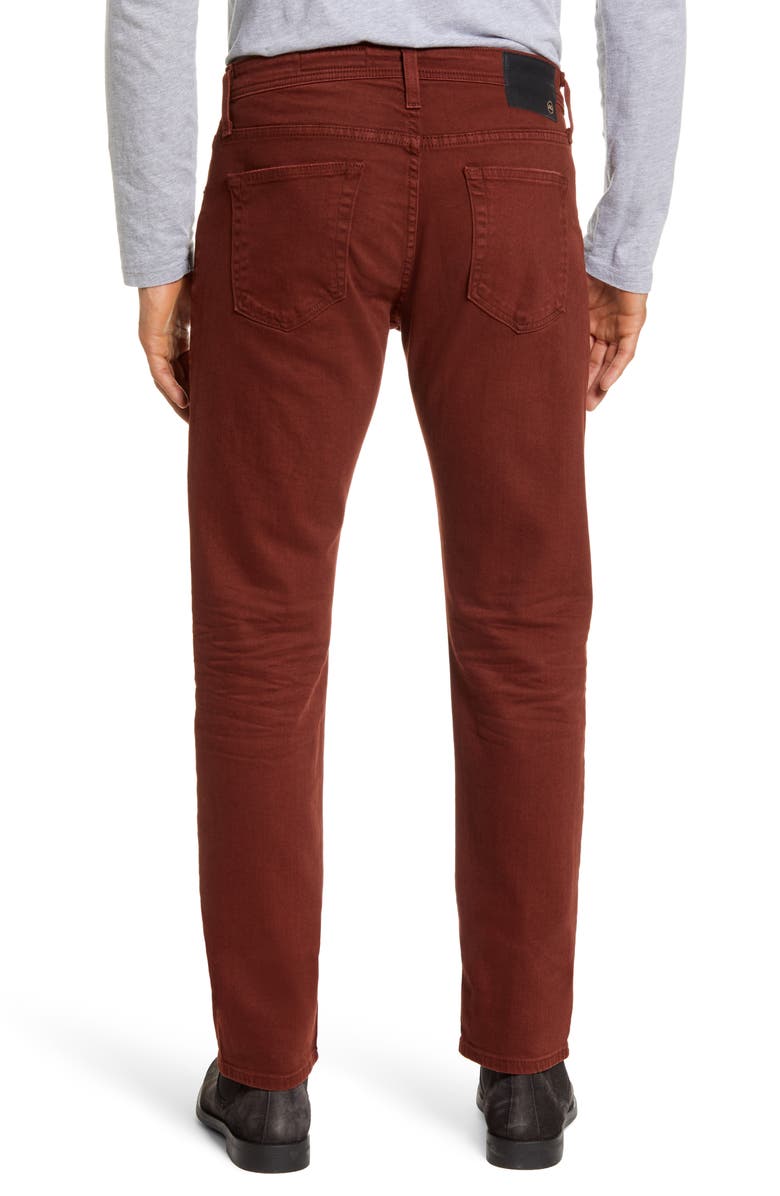 AG Tellis Slim Fit Jeans, Alternate, color, 7 Years Sulfur Rich Crimson