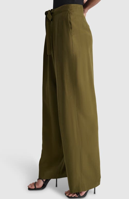 DKNY DKNY TIE FRONT TWILL PANTS 