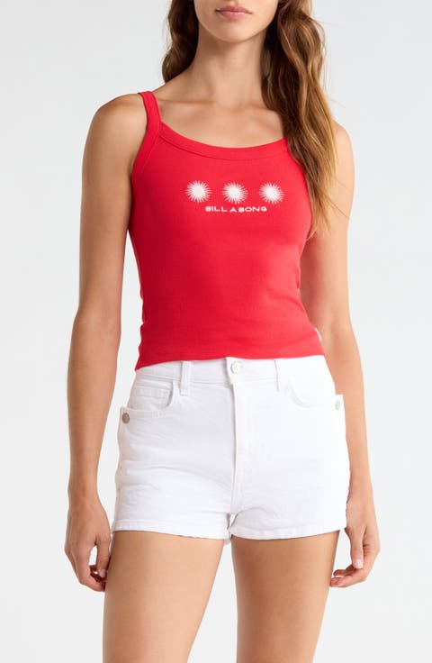 Day Trip Forever Graphic Rib Knit Tank