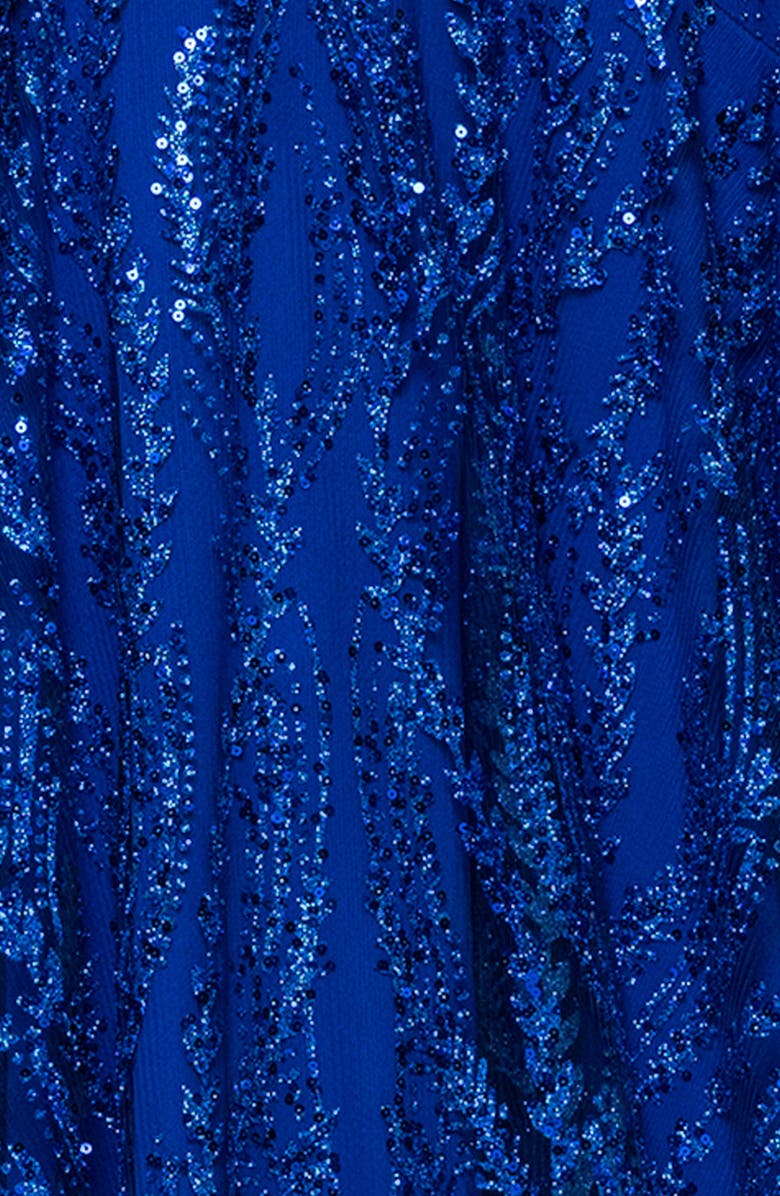 Blondie Nites Sequin Illusion Bodice Mermaid Gown, Alternate, color, 