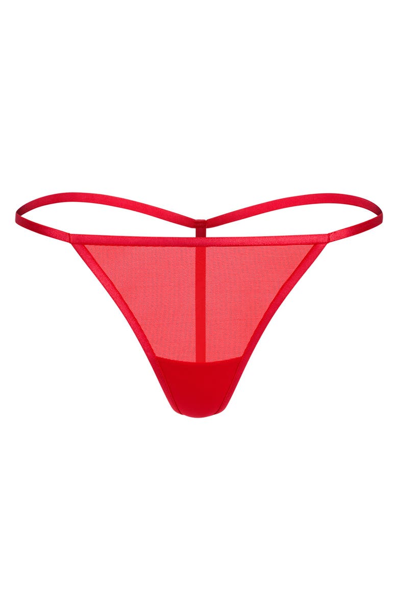 Adore Me Fantasia G-String Panties, Main, color, Dark Red