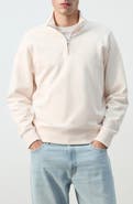 MANGO Quarter Zip Pullover