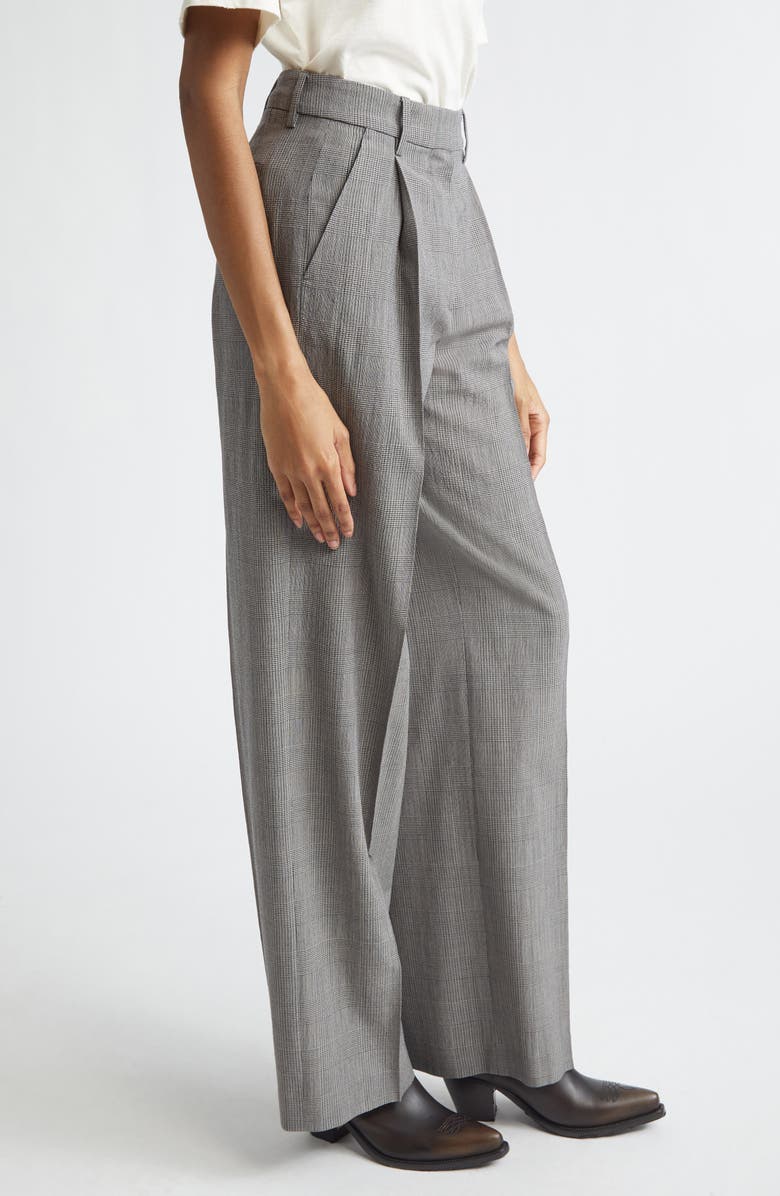 Golden Goose Journey Wide Leg Wool Pants, Alternate, color, Grey Shades