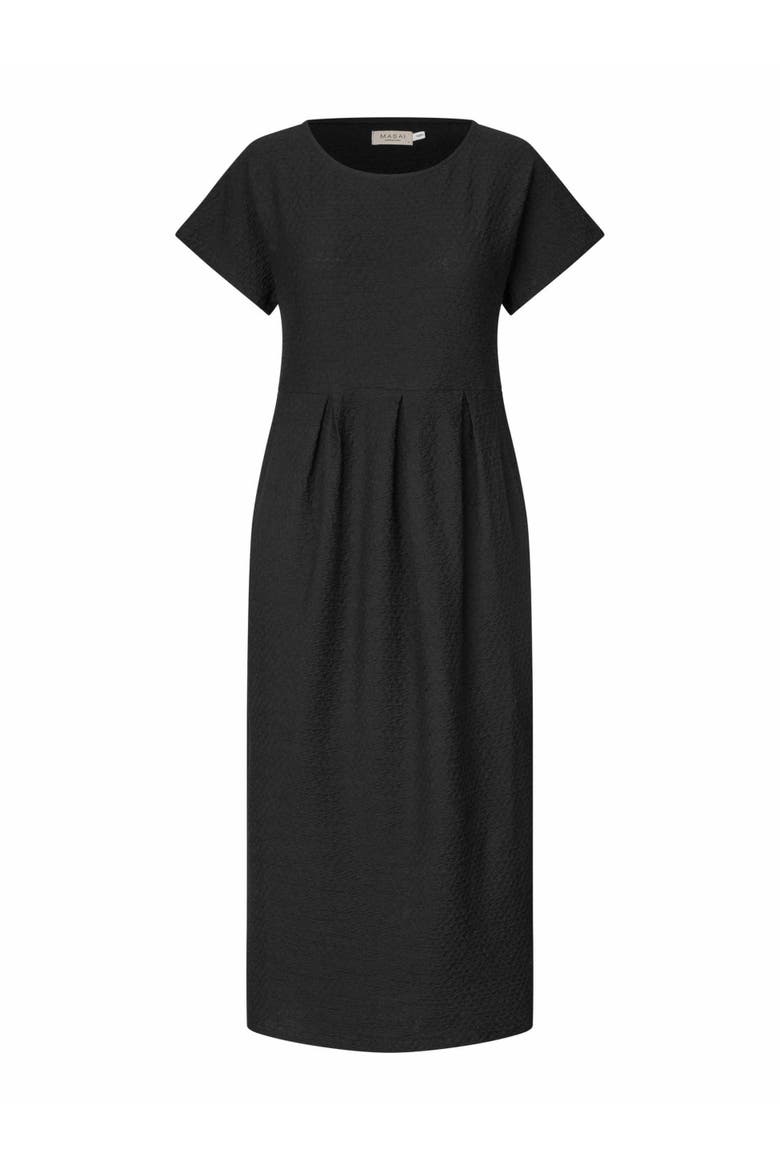 Maolnia Round Neck Midi Dress, Alternate, color, Black