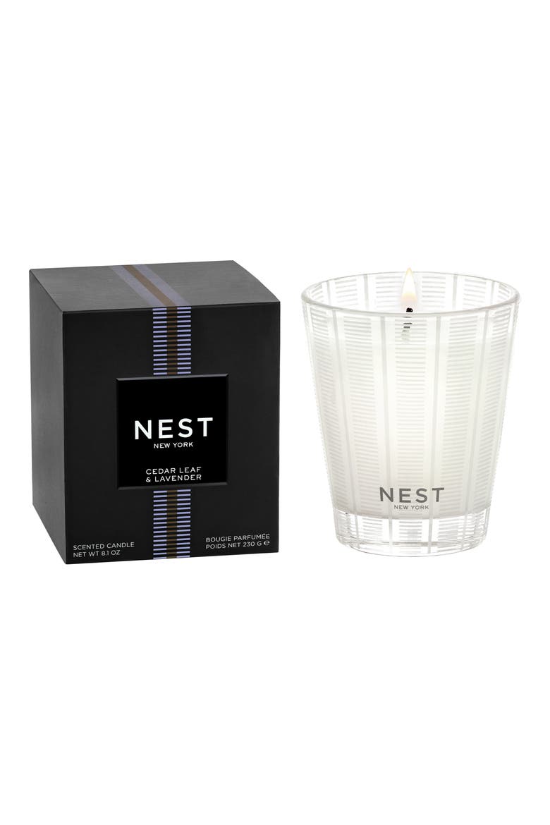 Cedar Leaf & Lavender Candle, Main, color, NO COLOR