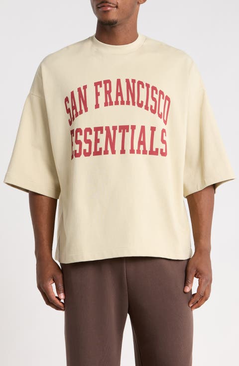 San Francisco 49ers Merch Oversize Cotton Graphic T-Shirt
