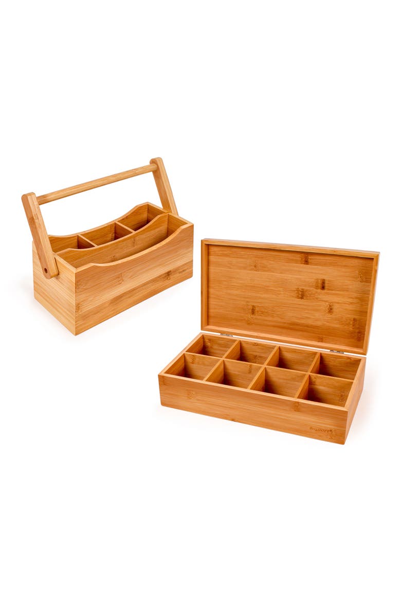 Bamboo Tea 2-Piece Box Set, Main, color, BEIGE
