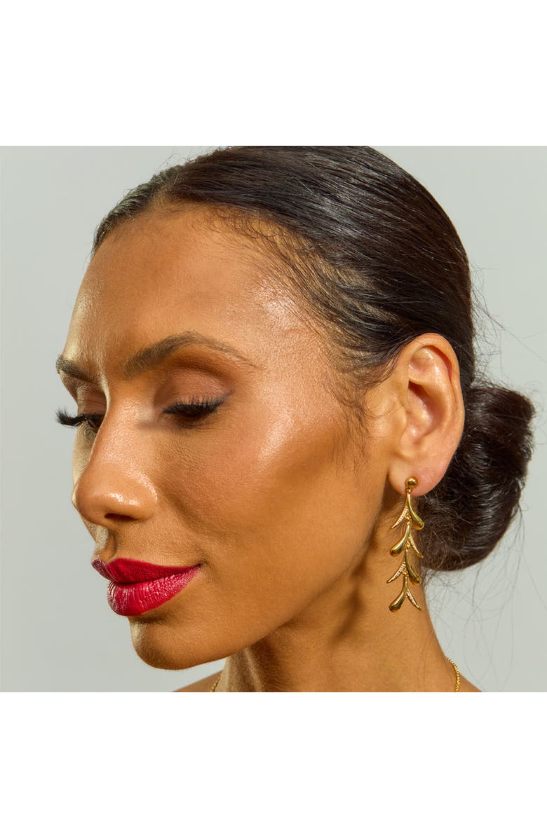 Lucy Quartermaine Sycamore Earrings, Alternate, color, Gold