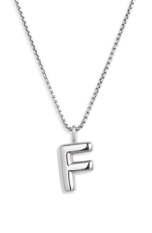 Open Edit Waterproof Bubble Initial Pendant Necklace