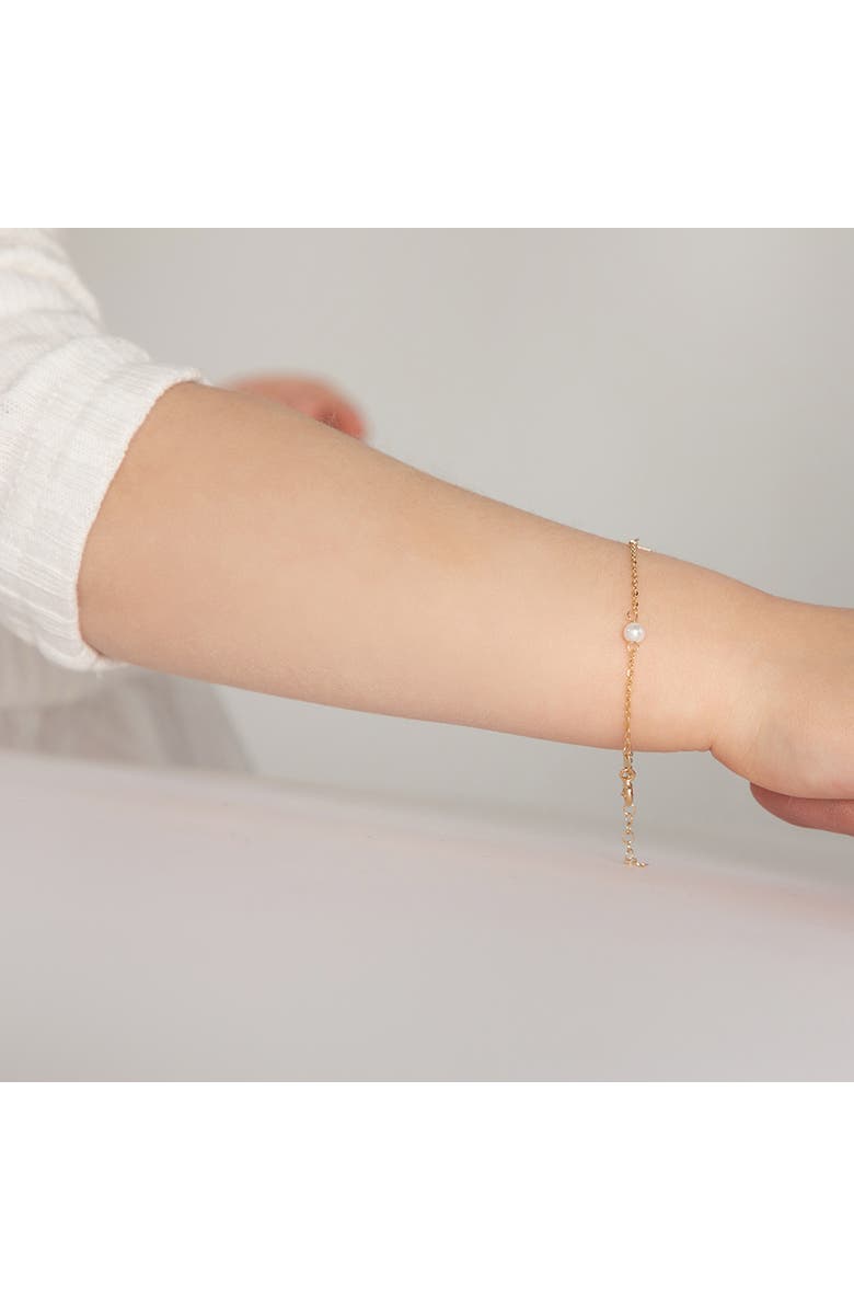 In Season Jewelry 18k Polished Cross Bracelet, Alternate, color, 