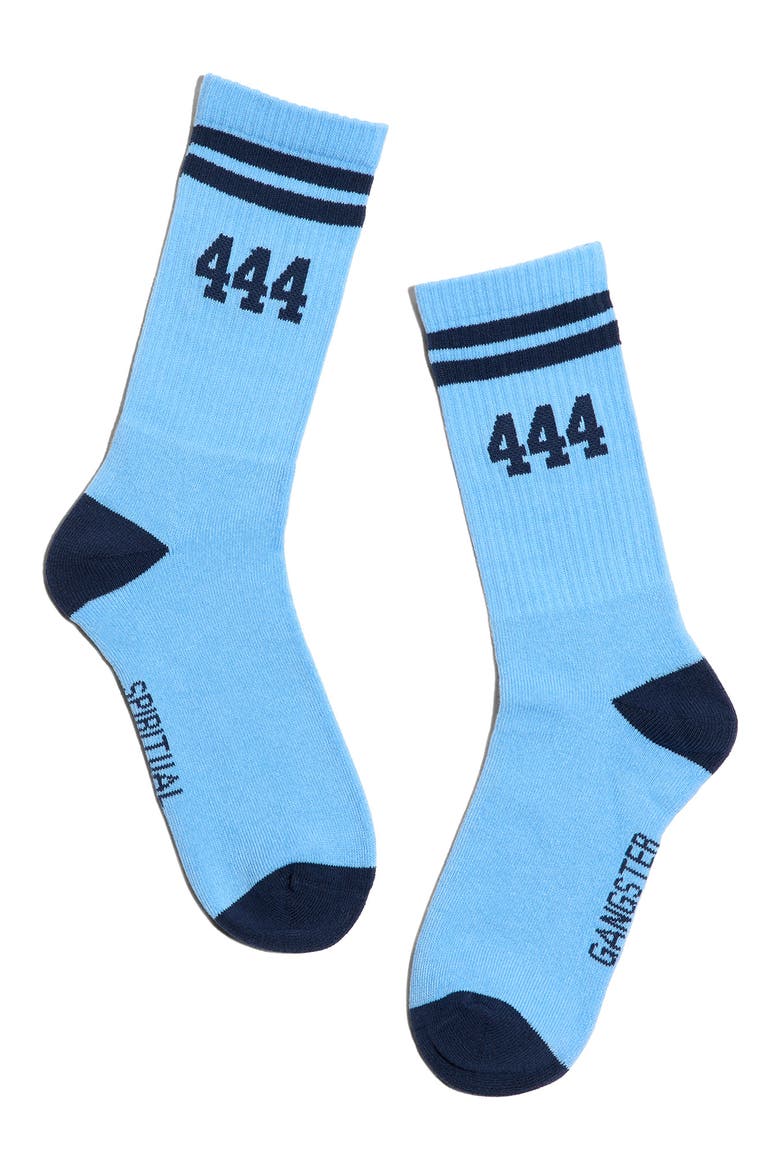 444 Crew Socks, Alternate, color, BLUE MIST