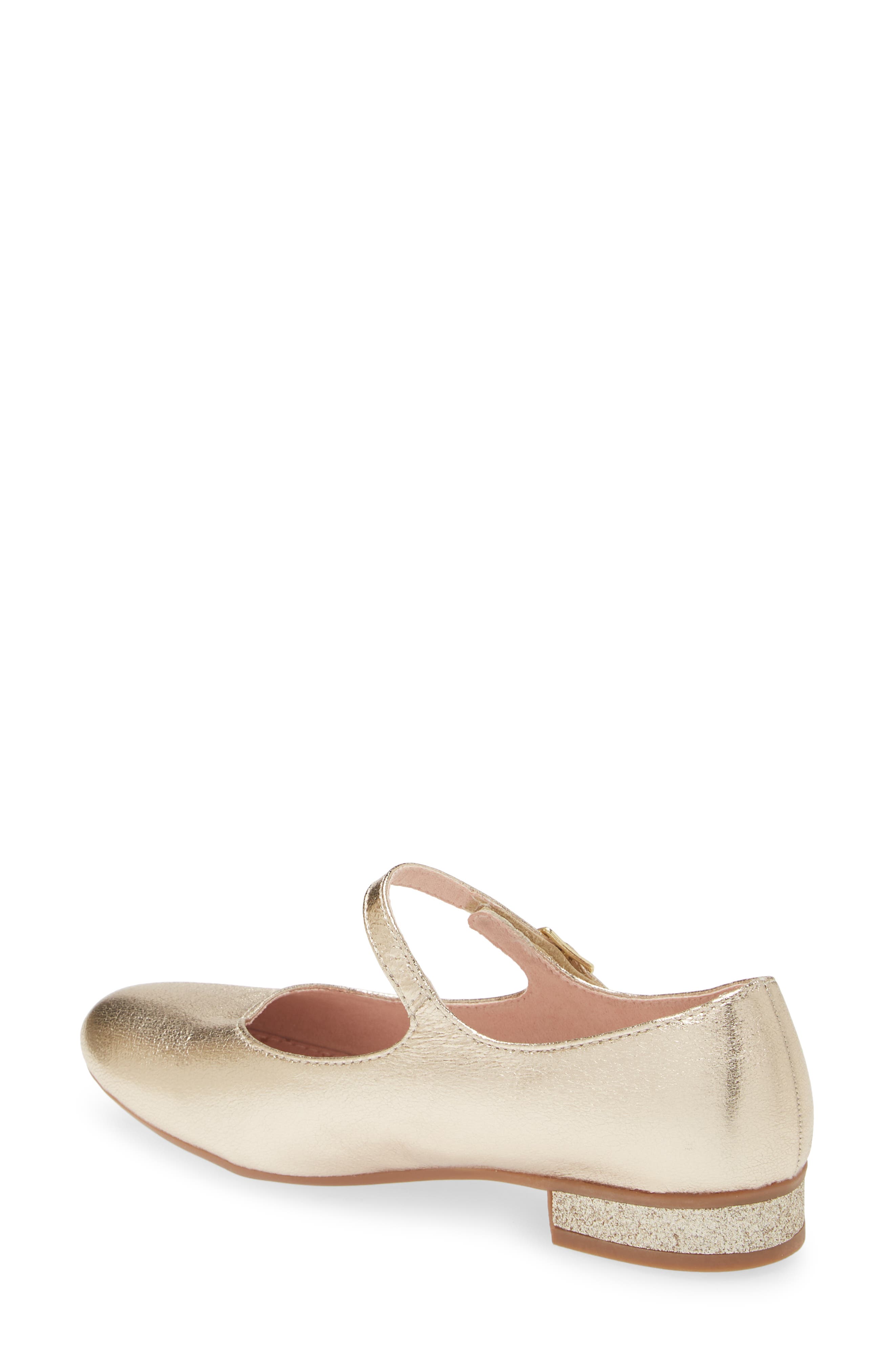 Kids' Lexi Dress Mary Jane Flat, Alternate, color, GOLD SHIMMER