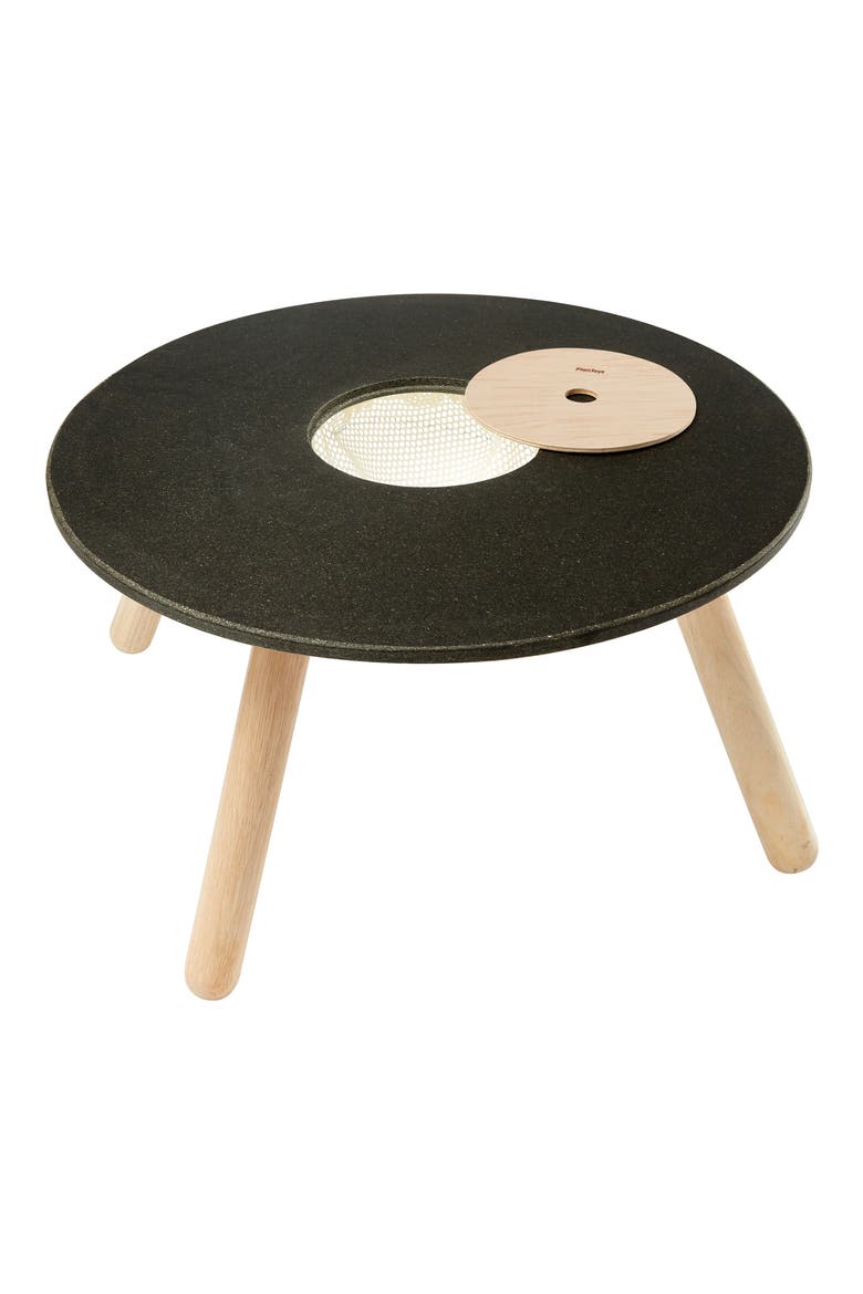 Round Chalkboard Table, Main, color, BROWN