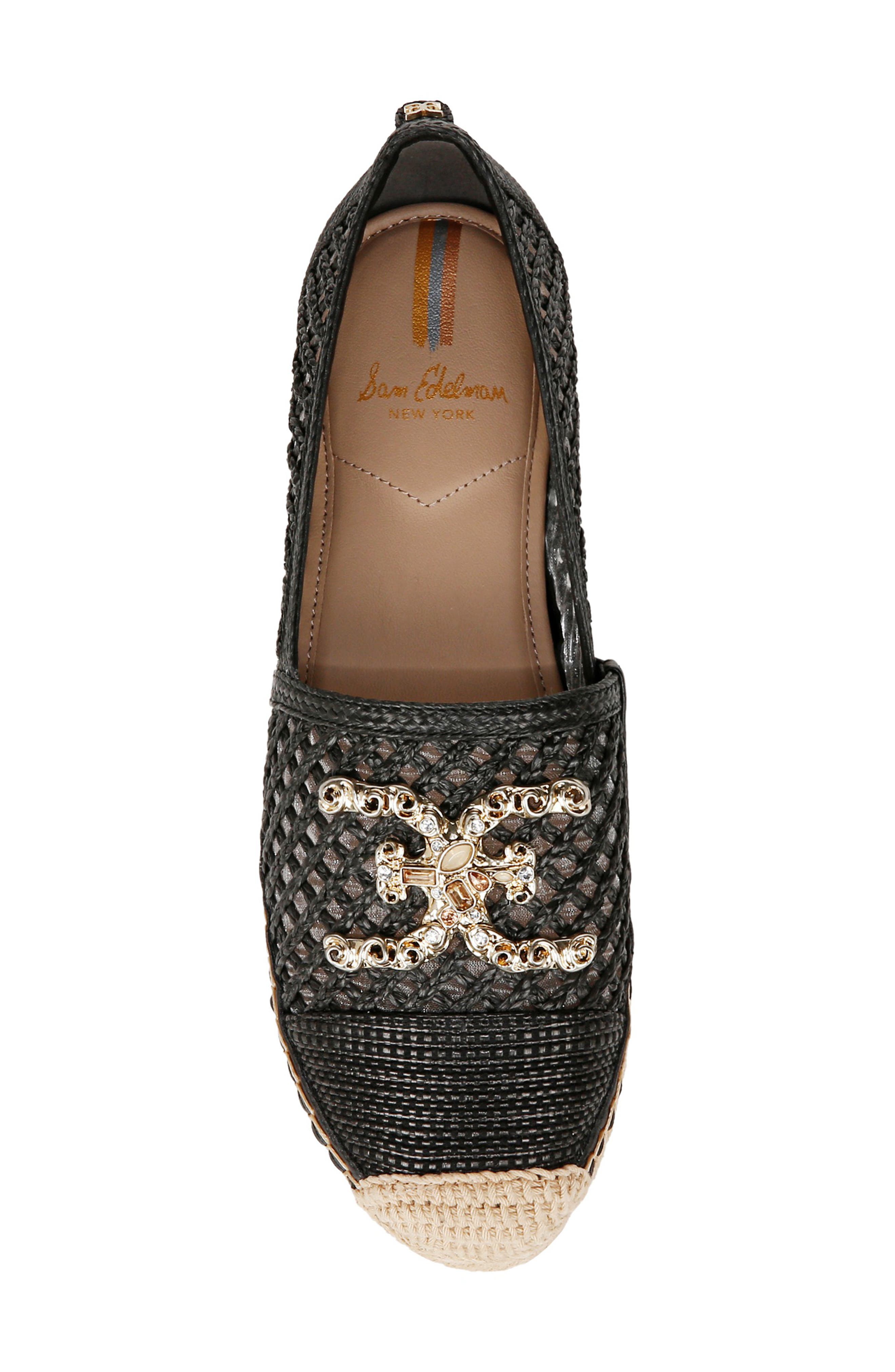 Sam Edelman Khiara Espadrille Flat, Alternate, color, Black
