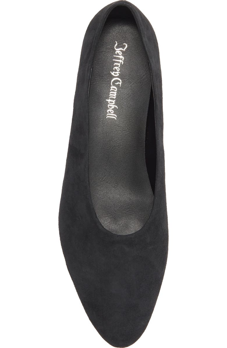 Jeffrey Campbell Collene Ballet Flat, Alternate, color, Dark Grey Suede