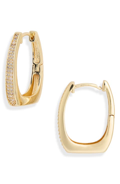 Demi Fine Cubic Zirconia Hoop Earrings